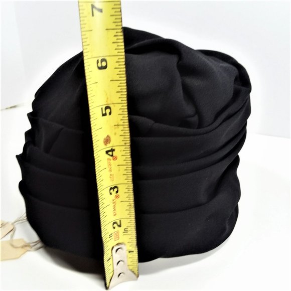 Vintage Hat Women's Union Made Hudsons 1940's Church Layered Black Collectable - Picture 10 of 10